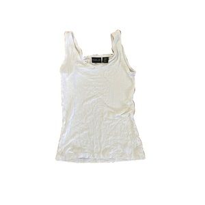 EUC Rachel Zoe White Ribbed Tank Top